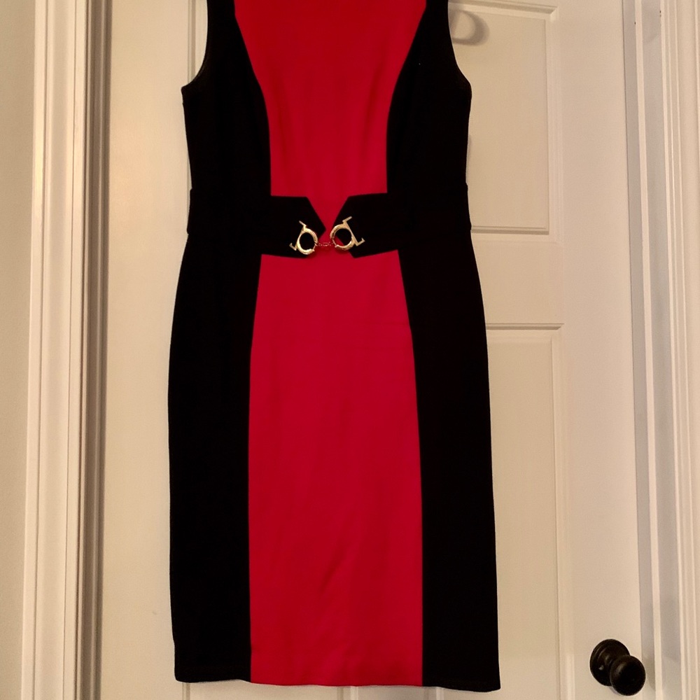 Red and black Cache dress